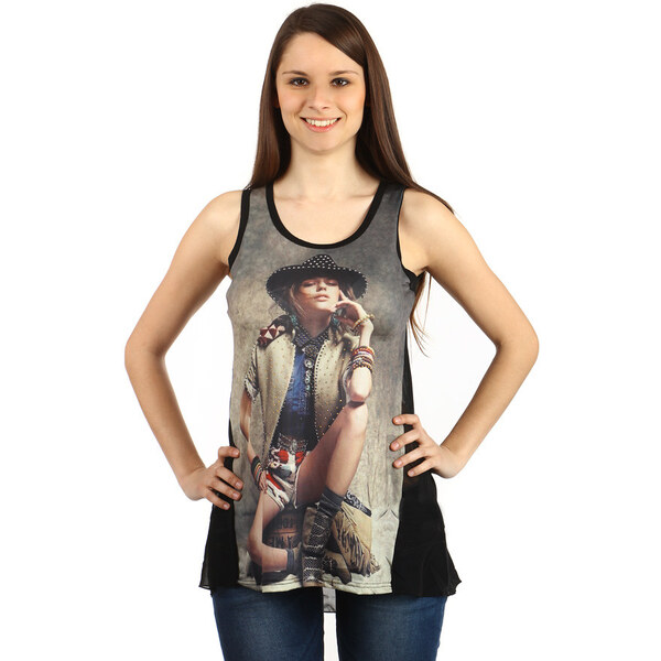 Glara Moderné tielko s potlačou 36987061