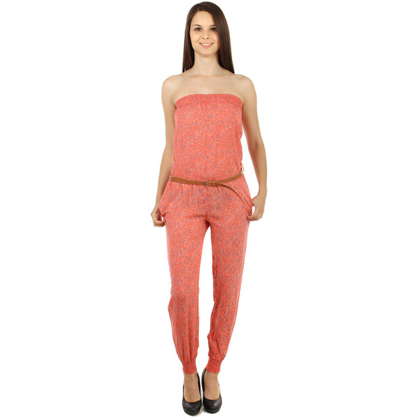 Glara Dámsky dlhý overal bez ramienok 36987117