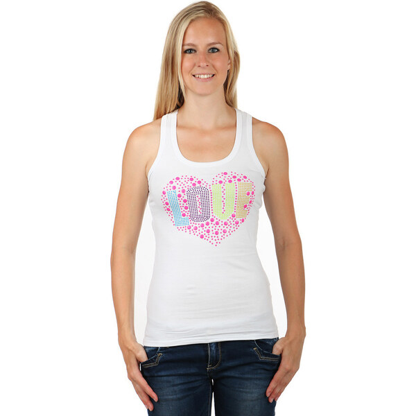 Glara Športové tielko s nápisom love 36987174