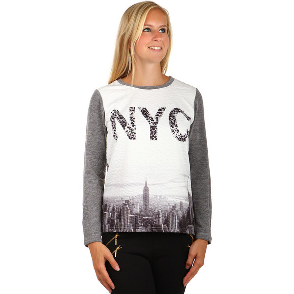 Glara Dámska mikina NYC bez kapucne 36987270