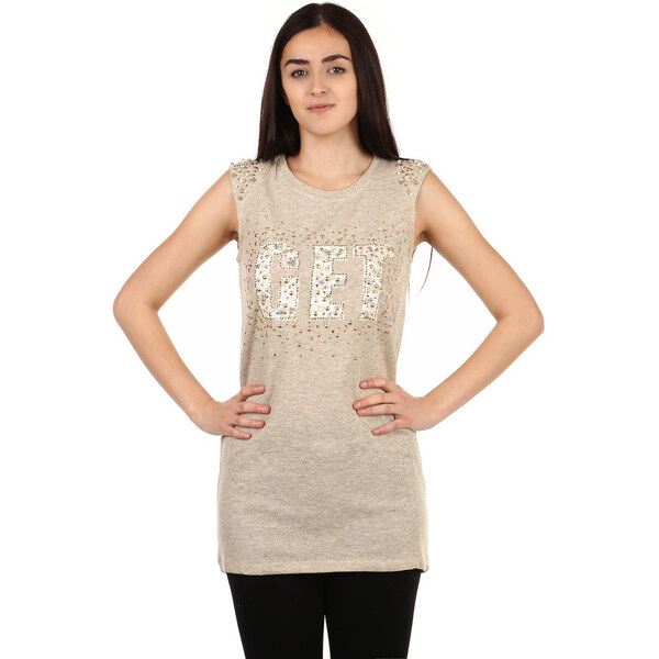 Glara Dlhé dámske tričko s aplikáciou 8393485