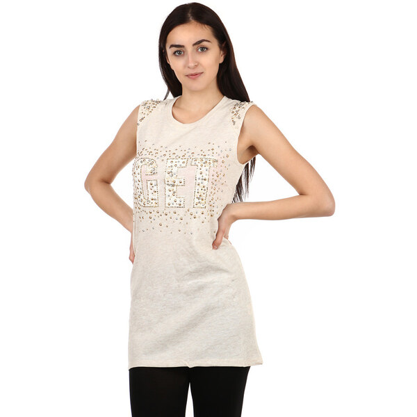 Glara Dlhé dámske tričko s aplikáciou 32662716