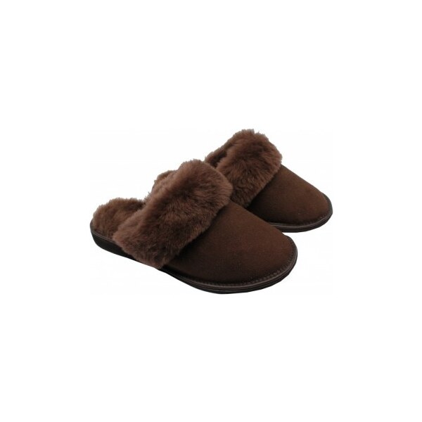 GP Dámske kožušinové papuče široké Zuzana 47271690