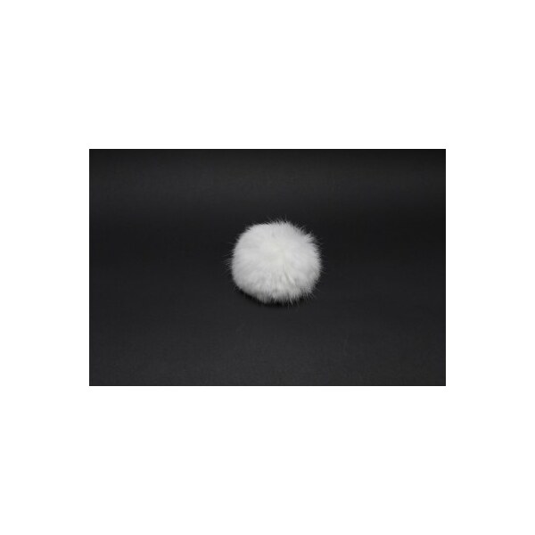 Sikora Kožušinový brmbolec králik biely 37971612