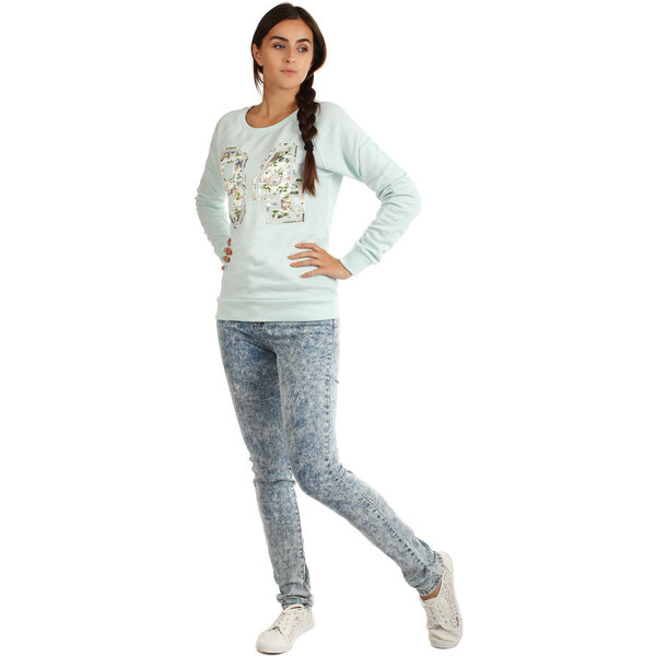 Glara Dámska mikina bez kapucne s potlačou 36986932