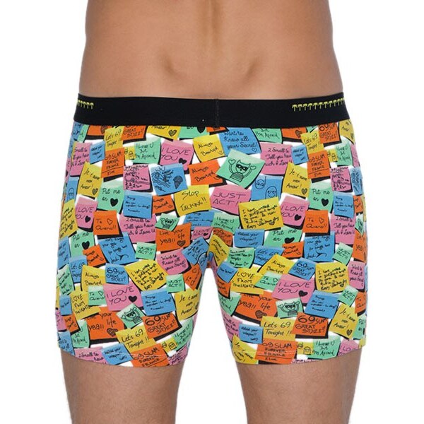 Pánske Boxerky 69SLAM Fit Bamboo Post It (MPBPTT-BB) 65182296