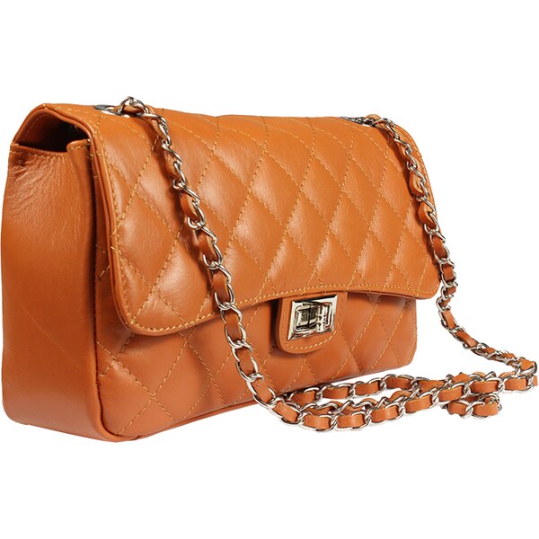 Camel kožená talianska crossbody kabelka Eliana Argento Camel 44417094