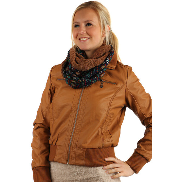 Glara Dámsky tunelový šál s ornamentami 8394657