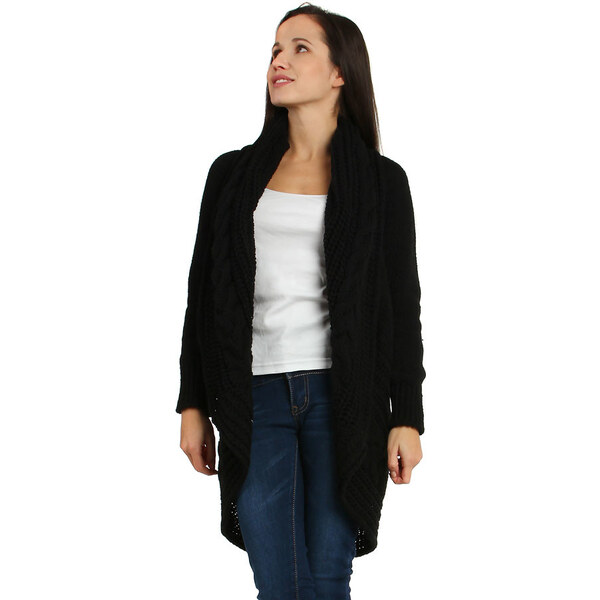 Glara Dámsky pletený sveter bez zapínania 8434061