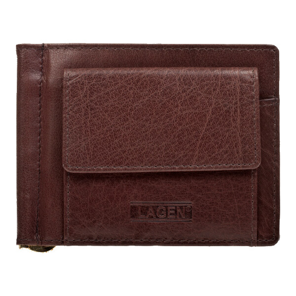 Lagen Kožená dolárovka W 22010 hnedá 35335524