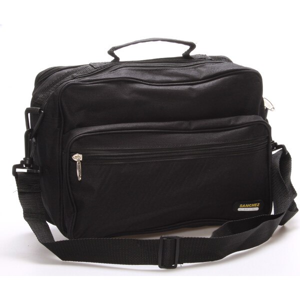 Pánska látková taška cez plece čierna - Sanchez Blais čierna 56863949