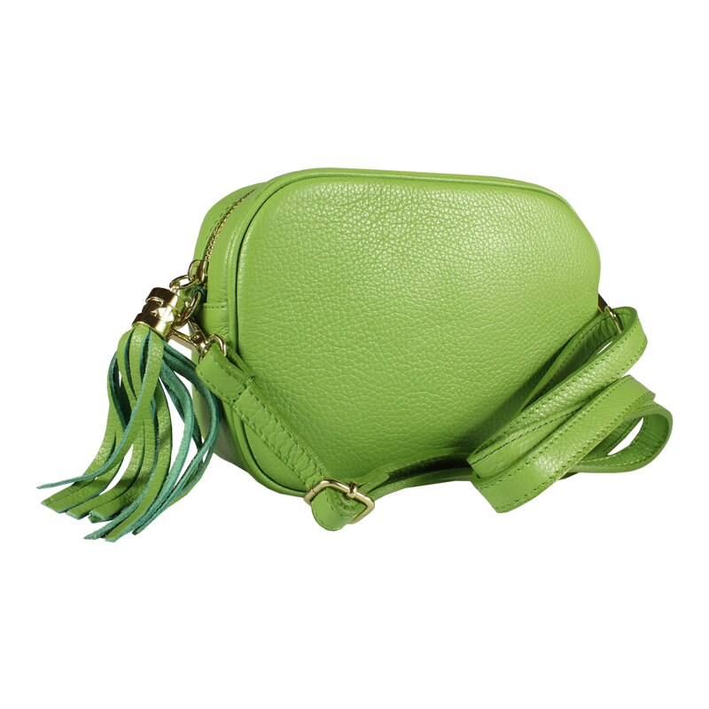 Zelená kožená talianska crossbody kabelka Bala Kiwi NovaKabelka.sk 41999567
