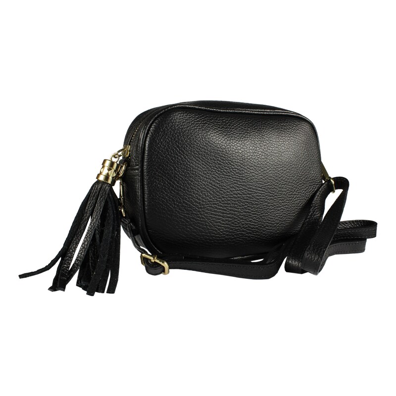 Čierna kožená talianska crossbody kabelka Bala Nera NovaKabelka.sk 1901023