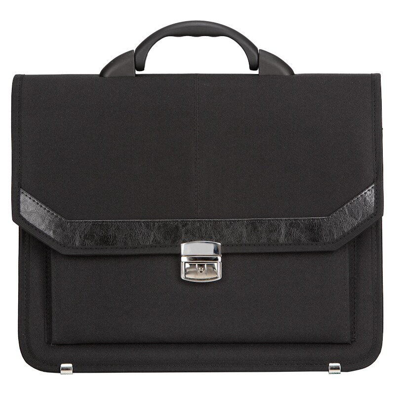 Aktovka REAbags 7253-T – čierna/nikel 62191455