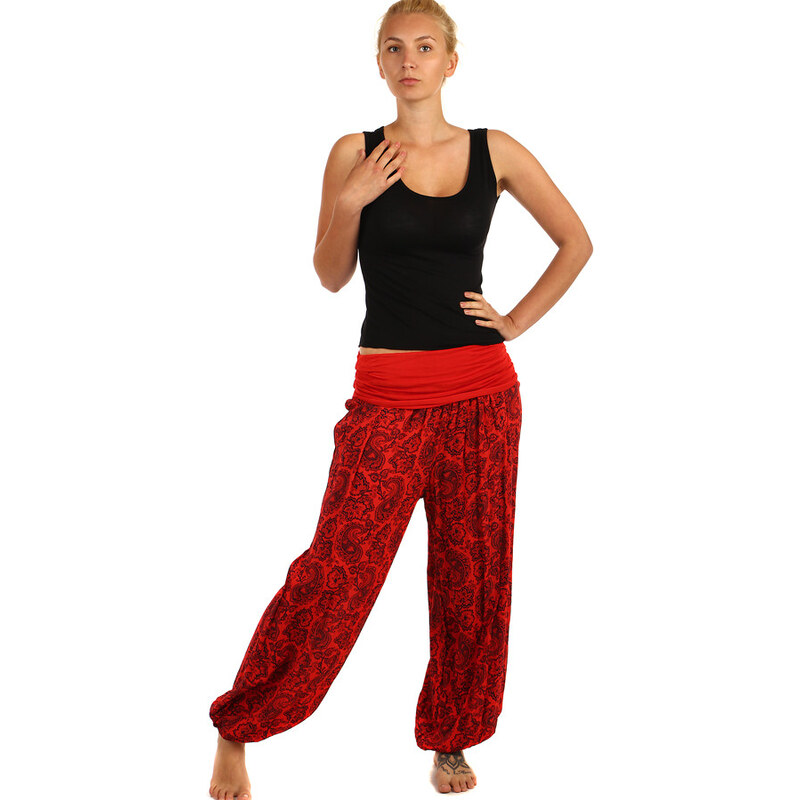 Glara Háremové nohavice s ornamentami 17596824