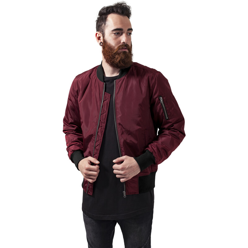 Urban Classics 2-Tone Bomber Jacket burgundy/black 50667115