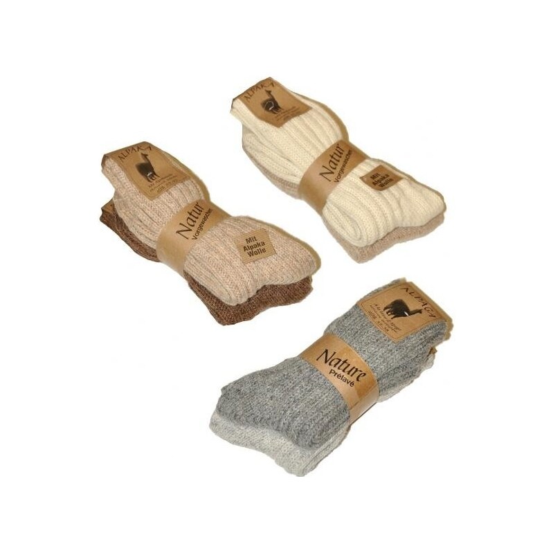 Alpaka Natur Ponožky 2ks - Ulpio Alpaca Natur 67779102