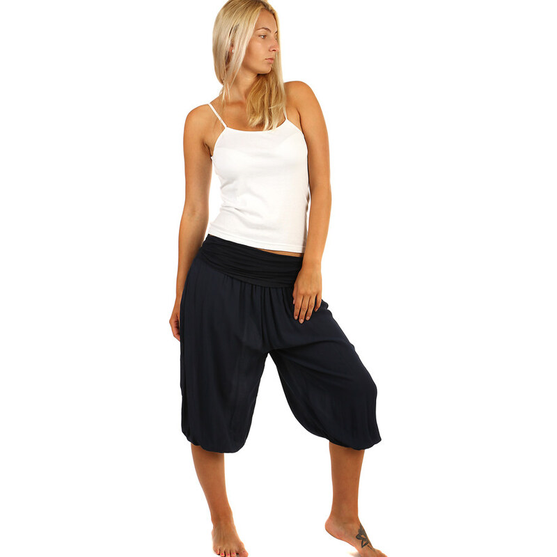 Glara Trojštvrťové háremové nohavice 11571703