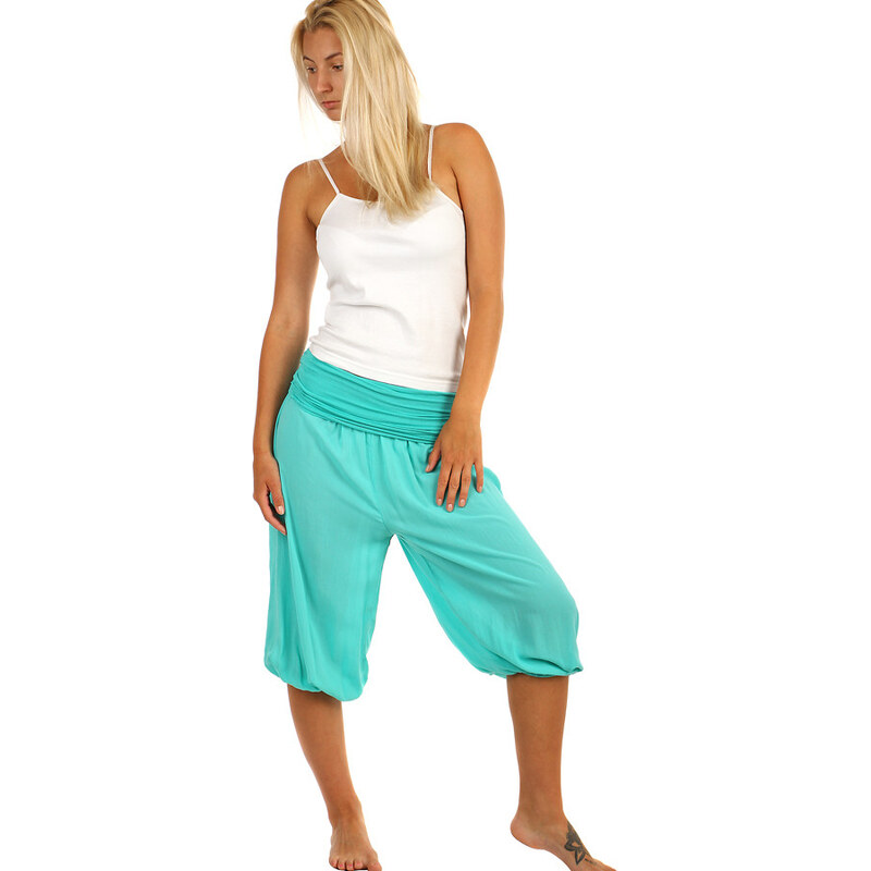 Glara Trojštvrťové háremové nohavice 64942692