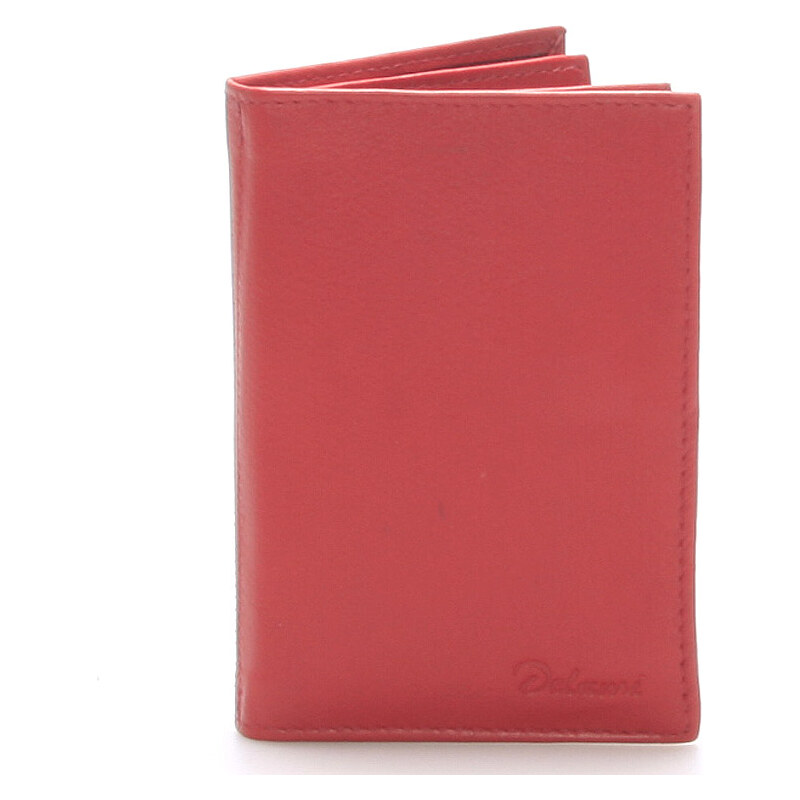 Kožená dokladovka červená - Delami 8220 červená 14870882