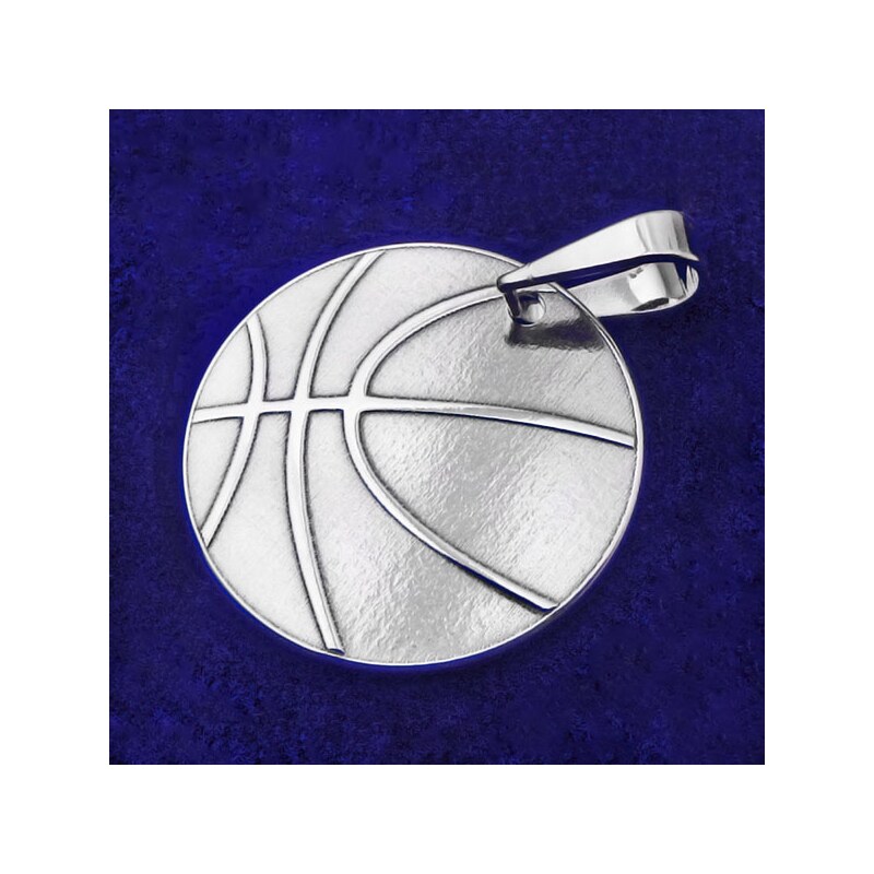 Klenotyn | Strieborný prívesok basketbalová lopta (KPRS170)