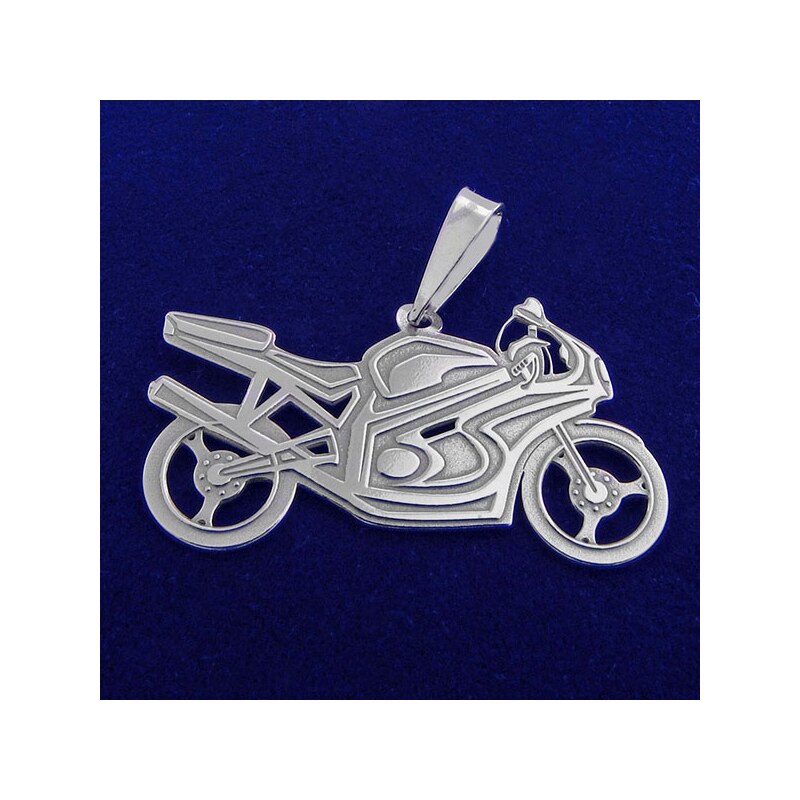 Klenotyn | Strieborný prívesok motorka (KPRS038)