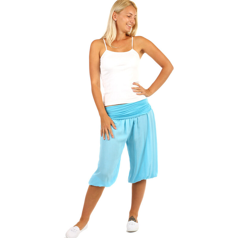 Glara Trojštvrťové háremové nohavice 8395339