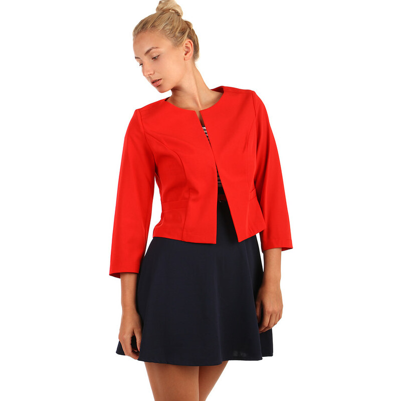 Glara Dámske sako s trojštvrťovými rukávmi - aj pre plnoštíhle 32408999