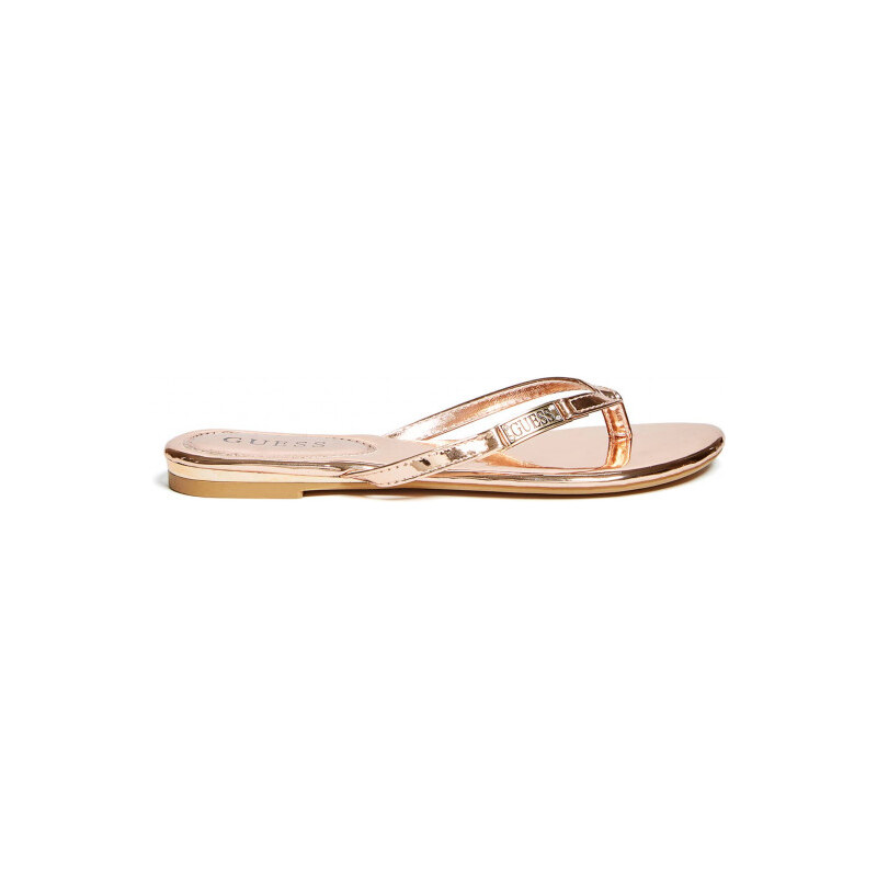Outlet - GUESS sandálky Kassie Thong Sandals ružovozlaté, 11219-36