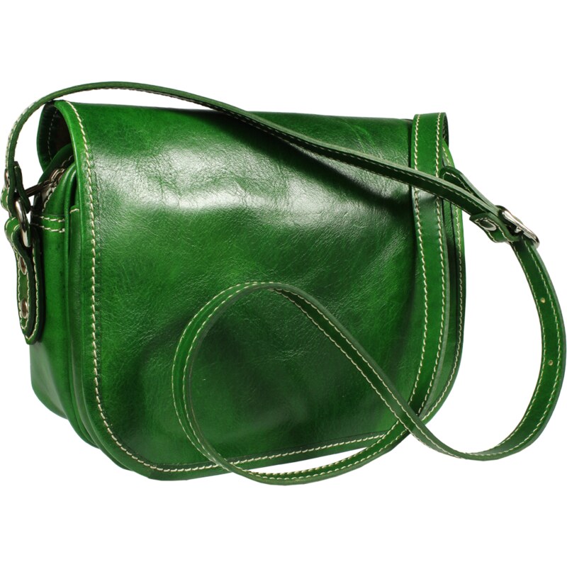 Zelená kožená talianska kabelka Floriano Verde NovaKabelka.sk 2640158