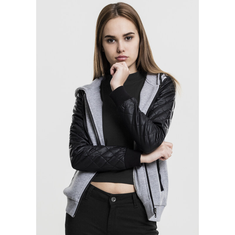 Urban Classics Womens diamond sleeve with zipper hood made of 50664959