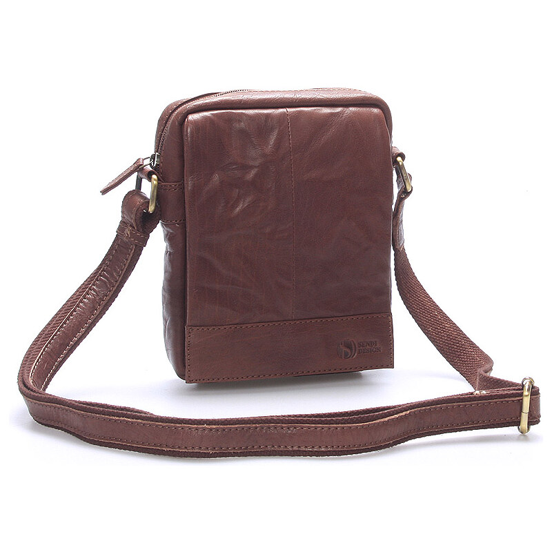Štýlová kožená taška hnedá - SendiDesign Perthos hnedá 56863958