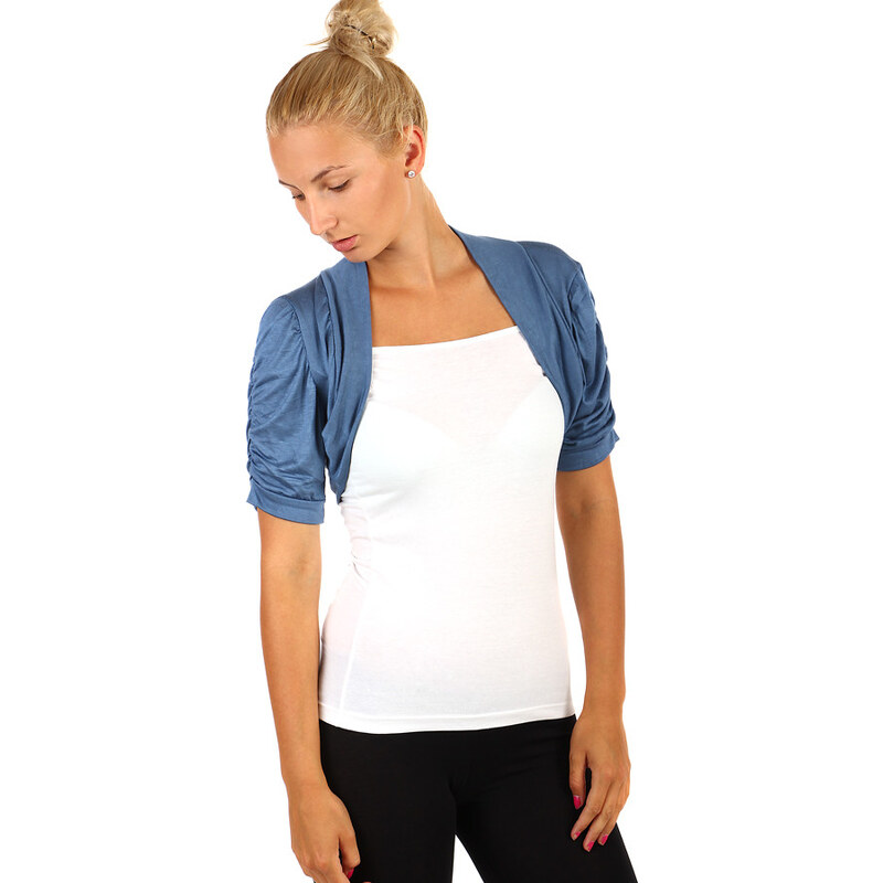 Glara Spoločenské bolerko s krátkym rukávom cez šaty 15651008