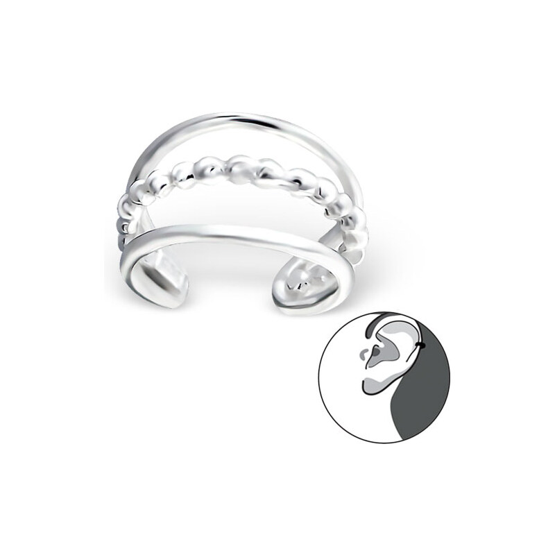 Olivie Strieborná záušnica 1 ks 0643 14270520