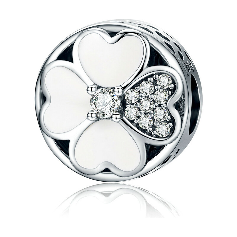 Emporial strieborný prívesok Štvorlístok lásky 24464367