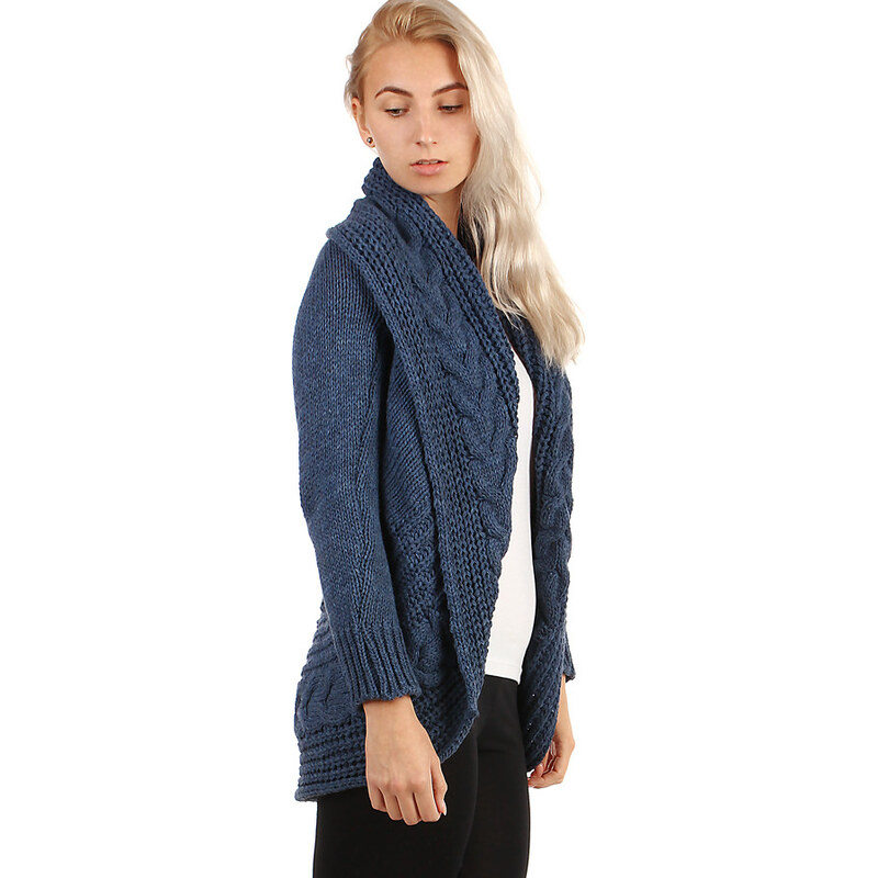 Glara Dámsky pletený sveter bez zapínania 26748425