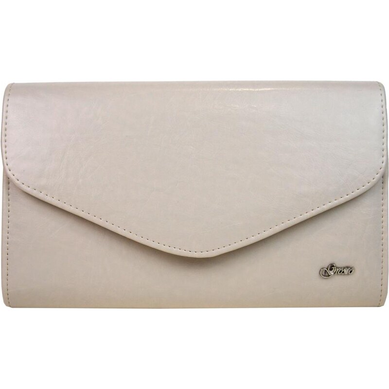Béžová matná spoločenská listová kabelka SP102 GROSSO 33880320