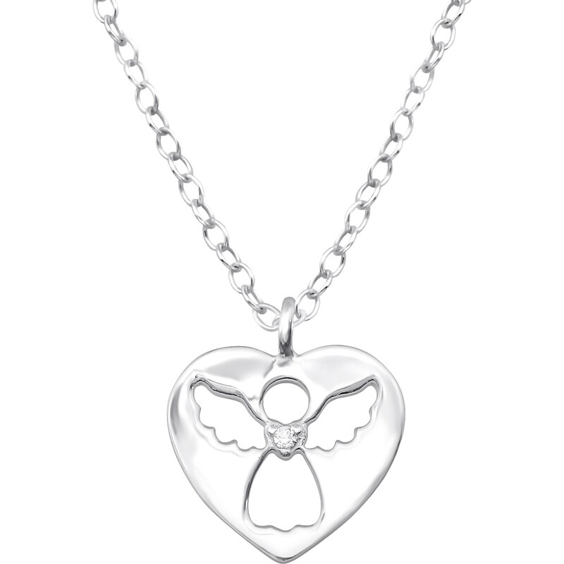 Olivie Detská strieborná retiazka ANJELIK s kubickým zirkónom 0967 16604942