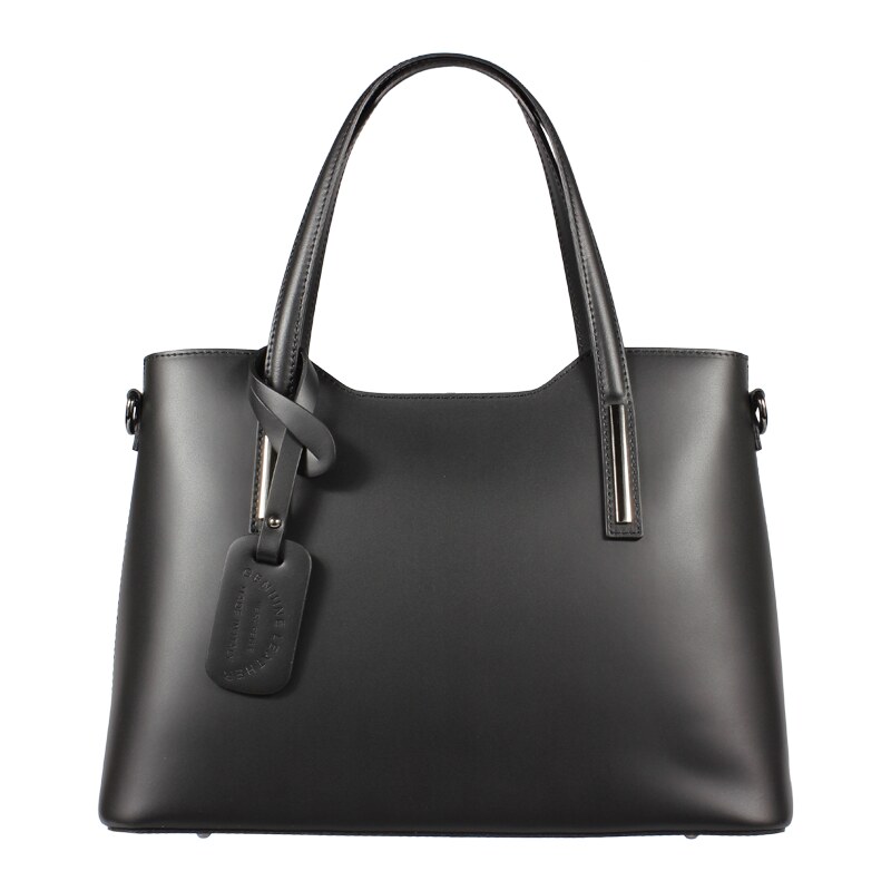 Čierna kožená talianska kabelka Isidora Nera NovaKabelka.sk 4087073