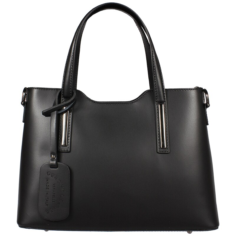 Čierna kožená talianska kabelka Isidora Nera Piccola NovaKabelka.sk 4141442