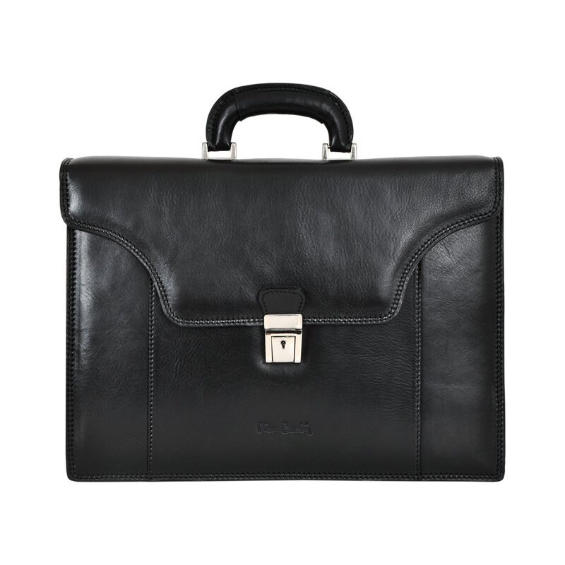 Pierre Cardin Kožená aktovka Salvador čierna 62037680