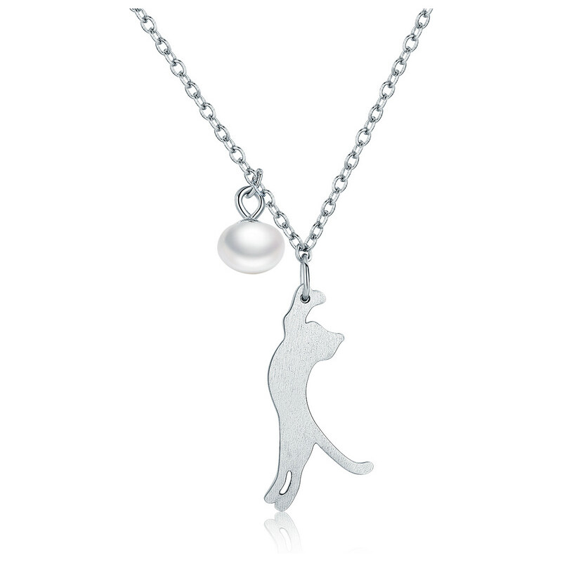 Emporial náhrdelník Hravá mačka 45114433