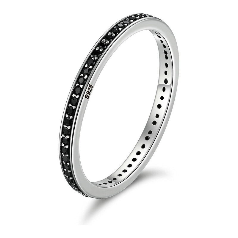 Emporial strieborný prsteň Čierny pôvab 28823076