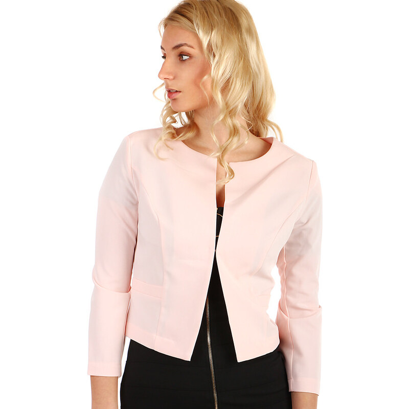 Glara Dámske sako s trojštvrťovými rukávmi - aj pre plnoštíhle 32408998