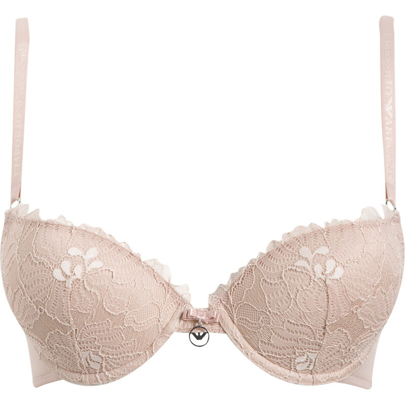 Podprsenka push-up Lace 162394 CC204 03050 telová - Emporio Armani 35637420