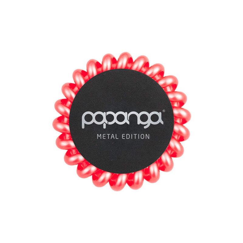 Papanga Metal Edition Big Hairband 1 ks, metalická koralová
