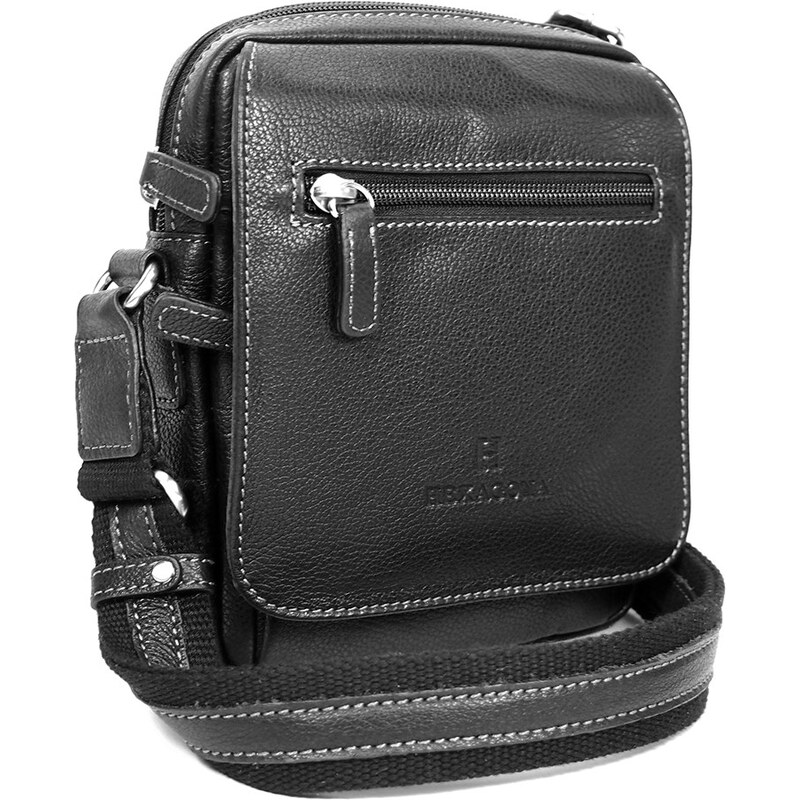 Pánská kožená taška na doklady Hexagona 463993 - černá 66724735