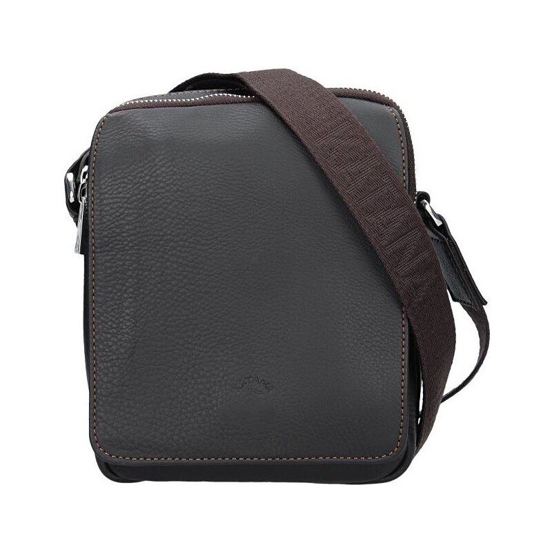 Pánska celokožená taška na doklady Katana Norbert - hnedá 11534542