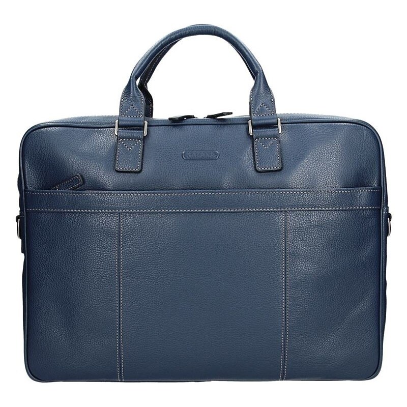 Pánska kožená taška cez rameno Katana Simons - modrá 65642580