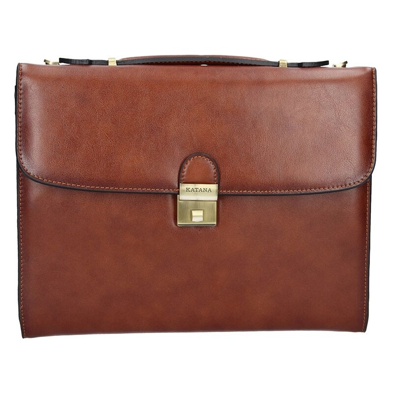 Pánske kožené spisovka Katana Eduard - hnedá 11534586